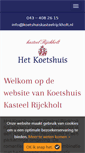 Mobile Screenshot of koetshuiskasteelrijckholt.nl